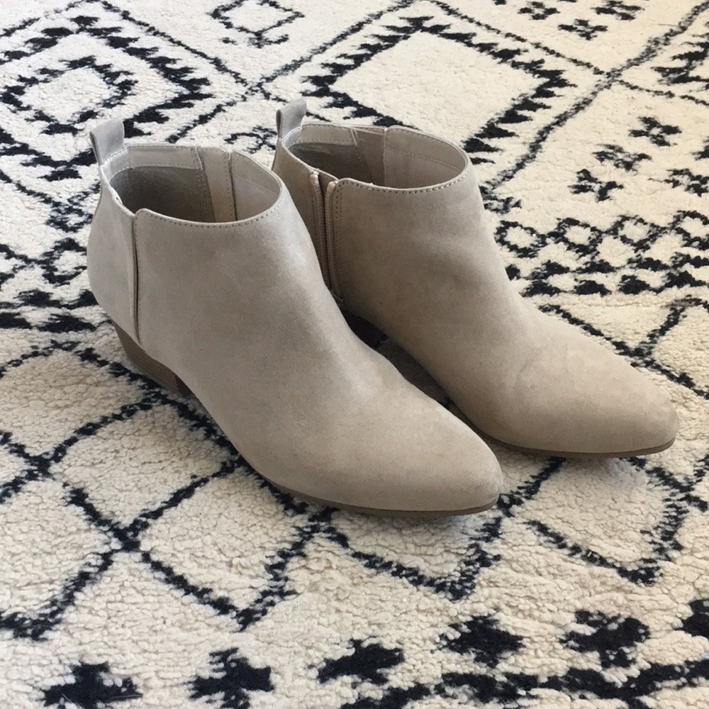 Tan booties